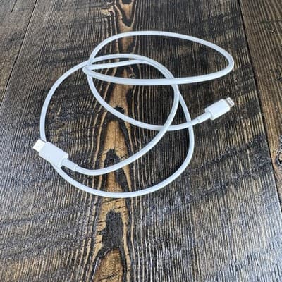 Authentic Apple USB-C to Lightning Cable - 41” - OEM iPhone Charger Cable White