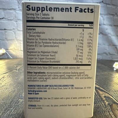 Muscle Comfort B Vitamin Complex Natural Tense Muscle Relaxer Magnesium Support - Thumbnail 4