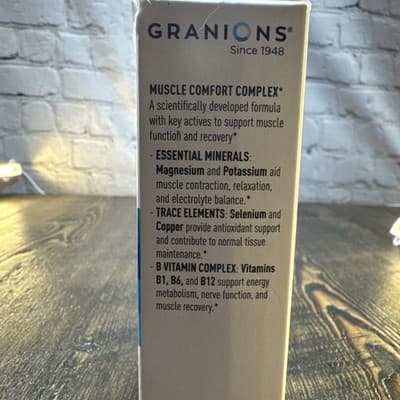 Muscle Comfort B Vitamin Complex Natural Tense Muscle Relaxer Magnesium Support - Thumbnail 2
