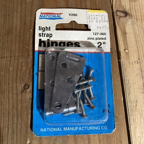 National light strap hinges 2” N127-365