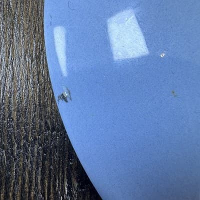 Set of 4 Homer Laughlin Skytone Blue 6" Bread Plate Stardust Blue MCM Leaves - Thumbnail 11
