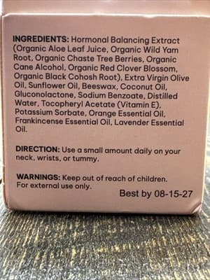 Yella Wild Yam Cream for Women Hormone Balance, PMS & Menopause Support - Thumbnail 9