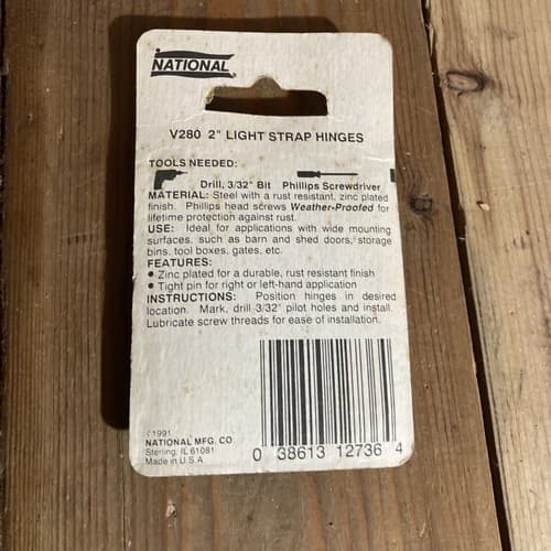 National light strap hinges 2” N127-365 - Thumbnail 2