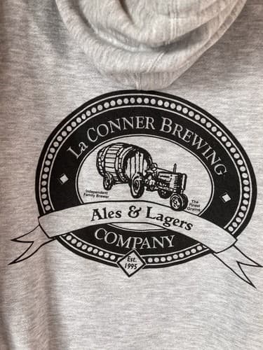La Conner Brewing Company Washington Gray XXL Sweatshirt Hoodie