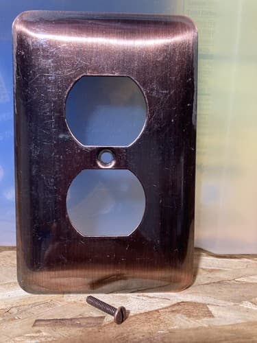 Oil Rubbed Bronze Wall Switch Plate Outlet Cover Copper Vintage
