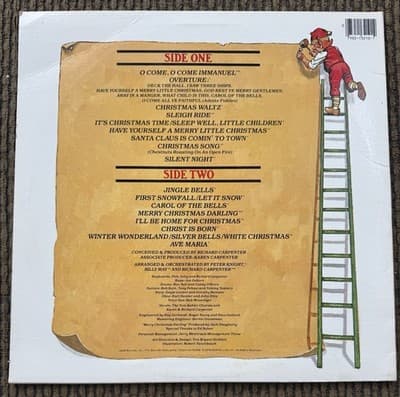 Carpenters Christmas Portrait 1978 Reissue LP A&M Records Vinyl Album SP-3210 - Thumbnail 5