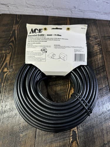 Digital Satellite Coaxial Cable Tv VCR RCA Subwoofer CL2 Cable RG6/U 75ohm 100ft - Thumbnail 2