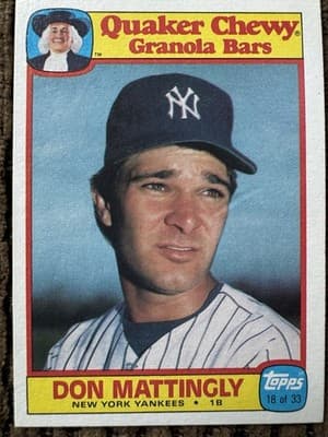 8 Unique Card Lot Don Mattingly, NY Yankees 1980’s - Thumbnail 13