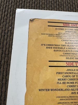 Carpenters Christmas Portrait 1978 Reissue LP A&M Records Vinyl Album SP-3210 - Thumbnail 6