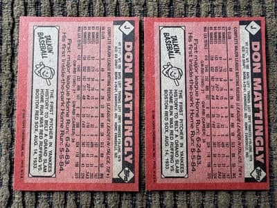 8 Unique Card Lot Don Mattingly, NY Yankees 1980’s - Thumbnail 5