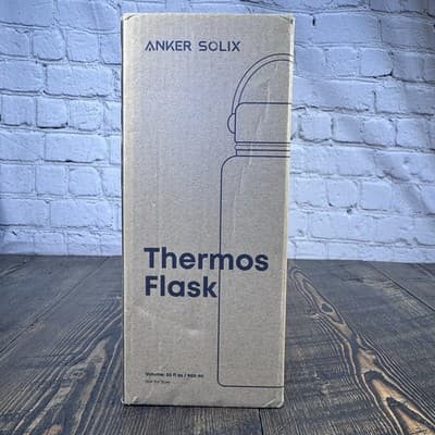 Anker Solix White Stainless Water Bottle With Handle Live in Power - Thumbnail 8