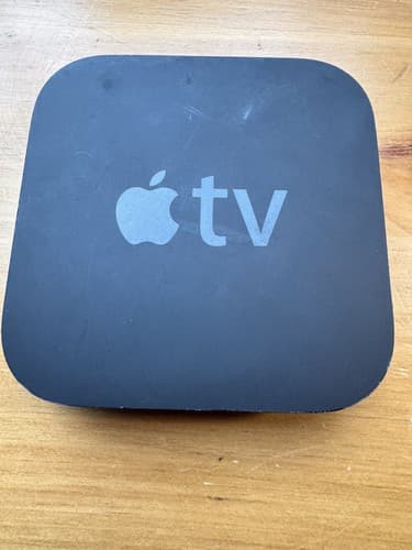 Apple TV 3 Media Streamer - Black, Wi-Fi + Ethernet 8gb Tested A1469 Cables - Thumbnail 2