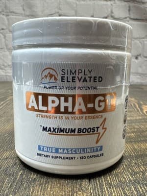 Alpha-GT True Masculinity - 120 Capsules -fenugreek Ashwagandha EXPIRES 10/2026