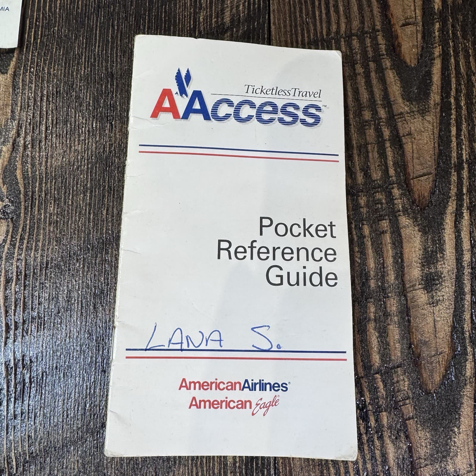American Airlines Pocket Reference Guide And Timatic Card - Thumbnail 2