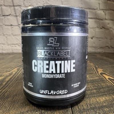 BLACKLABEL Supplements Creatine Monohydrate Powder - 60 Servings Unflavored