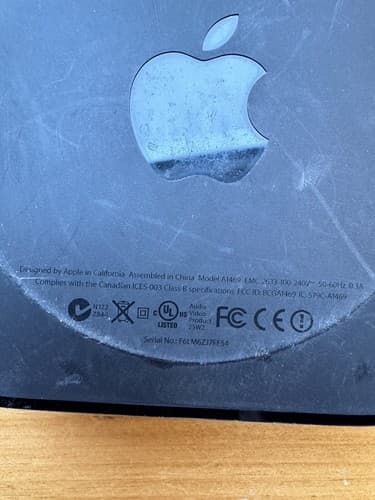 Apple TV 3 Media Streamer - Black, Wi-Fi + Ethernet 8gb Tested A1469 Cables - Thumbnail 5