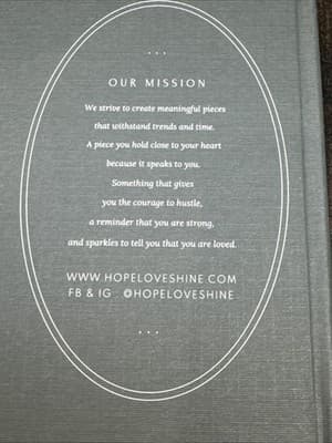 HOPE LOVE SHINE Sterling Silver Moonstone Pendant Necklace Cable 18” Chain - Thumbnail 7