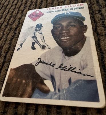 Topps 1954 Jim Gilliam #35, 1955 Gene Woodling #190, 1956 Bob Turley #40 - Thumbnail 3