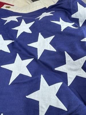 VTG Valley Forge Flag Co American Flag 2 x 2 Ply 50 Stars 52” x 82” 100% Cotton - Thumbnail 8