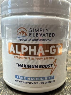 Alpha-GT True Masculinity - 120 Capsules -fenugreek Ashwagandha EXPIRES 10/2026 - Thumbnail 2