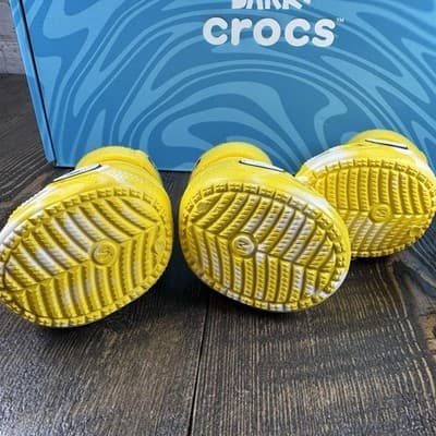 Bark Crocs Pet Dog Boots Rare Yellow Medium - AUTHENTIC - Dog Walk Protect Paws - Thumbnail 4
