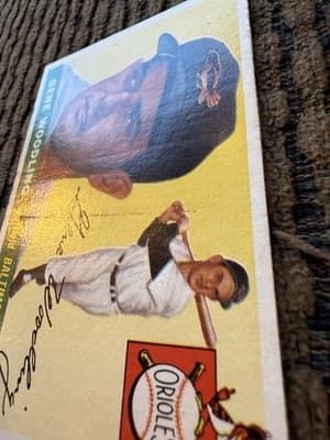 Topps 1954 Jim Gilliam #35, 1955 Gene Woodling #190, 1956 Bob Turley #40 - Thumbnail 11