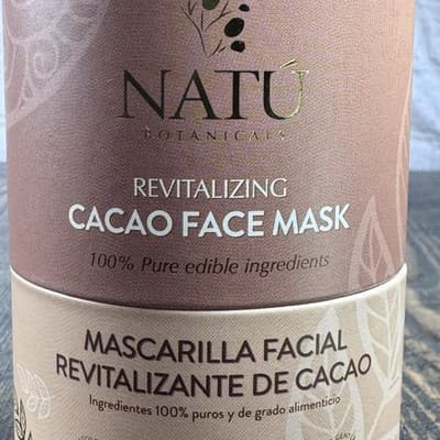 NATU Revitalizing Cacao Chocolate Edible Face Mask All Natural Pore Minimizing - Thumbnail 2