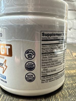 Alpha-GT True Masculinity - 120 Capsules -fenugreek Ashwagandha EXPIRES 10/2026 - Thumbnail 3