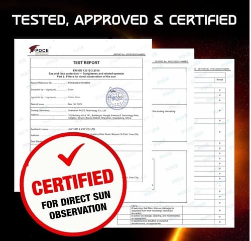 NEW Galaxium Solar Eclipse Glasses ISO Certified Three 6 Packs - 3 6 Packs - Thumbnail 6