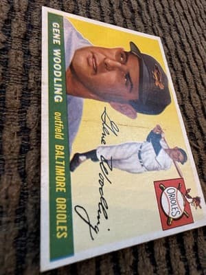 Topps 1954 Jim Gilliam #35, 1955 Gene Woodling #190, 1956 Bob Turley #40 - Thumbnail 12