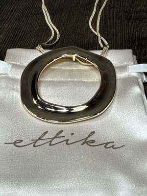 Ettika Circle Necklace 18K Gold - Thumbnail 11