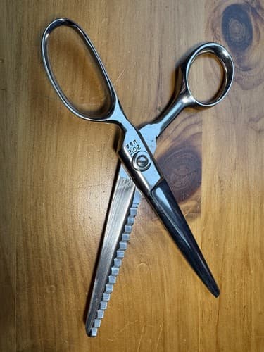 VTG 2 Pinking Shears Griffon Tru Pink And Sears 7.5” with Box Sewing Scissors - Thumbnail 18