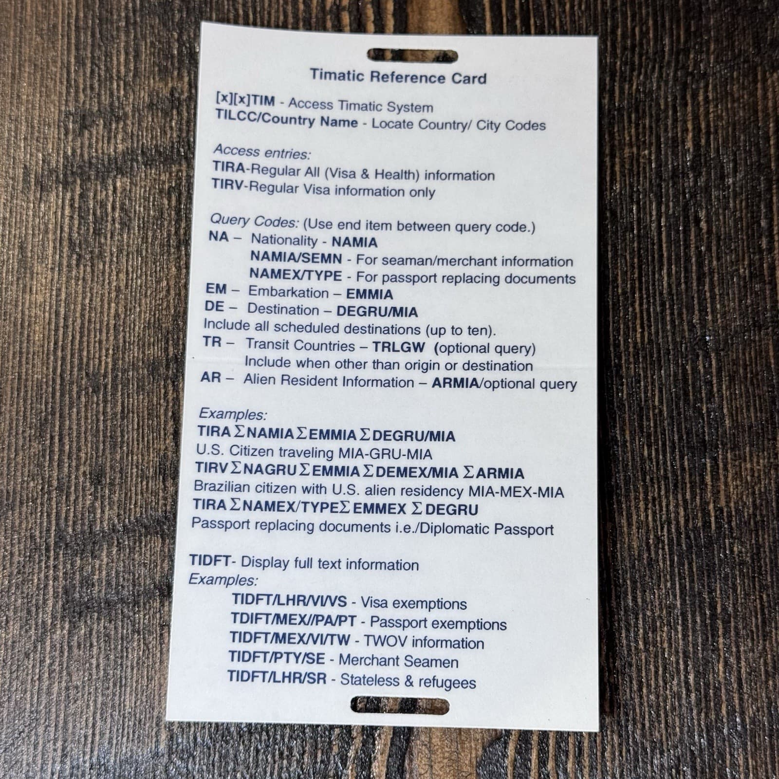 American Airlines Pocket Reference Guide And Timatic Card - Thumbnail 12