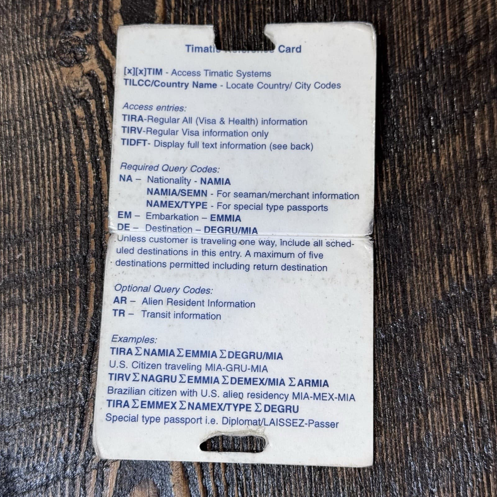 American Airlines Pocket Reference Guide And Timatic Card - Thumbnail 9