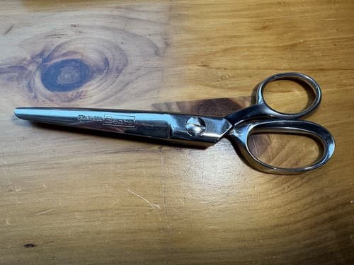 VTG 2 Pinking Shears Griffon Tru Pink And Sears 7.5” with Box Sewing Scissors - Thumbnail 15