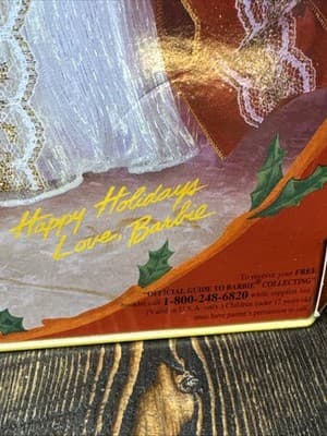 1997 Misprint Green Eye Doll, Blue Eyes Box Happy Holiday Barbie Special Edition - Thumbnail 8
