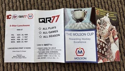 Edmonton Oilers, Calgary Flames, 1986-87 NHL Hockey Schedules, Wayne Gretzky - Thumbnail 8
