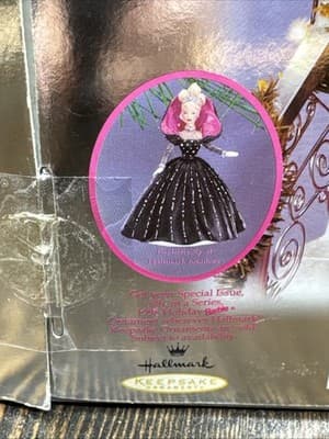 1998 Limited Edition Happy Holidays Barbie Blonde Hair Blue Eyes - New In Box - Thumbnail 8