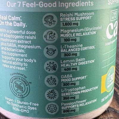 Third Nature Daily Calm Drink Mix - Peach Mango - 30 servings - Reishi Mushroom - Thumbnail 7