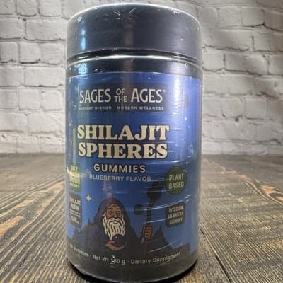 Sages Of The Ages Shilajit Gummies - Blueberry Flavor - Plant Based -