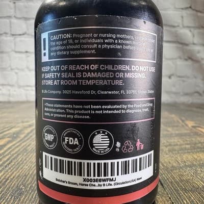 B Life Circulation Heart & Vein Complex Supplement L-Arginine Horse Chestnut - Thumbnail 4