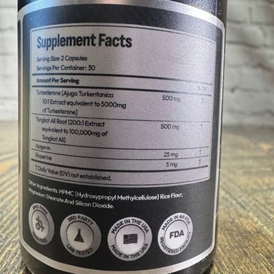 Turk Ultra Synergy Turkesterone Supplement Muscle Growth & Recovery 60 caps - Thumbnail 4