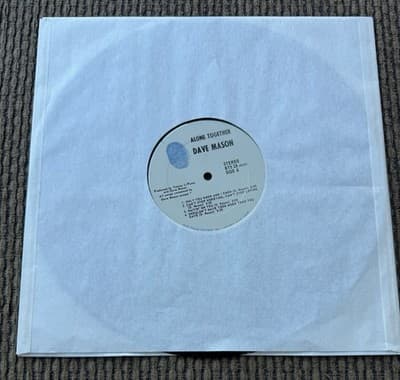 DAVE MASON LOT OF 2 VINYL LP RECORDS - ALONE TOGETHER, SELF TITLED - Thumbnail 9