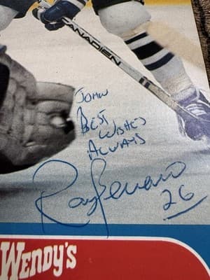 Ray Ferraro personalized Junior Whalers Autographed hockey card 1986 - Thumbnail 2