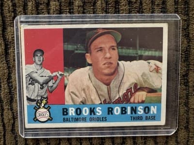 1960 Topps - Brooks Robinson, Baltimore Orioles #28 - Thumbnail 6