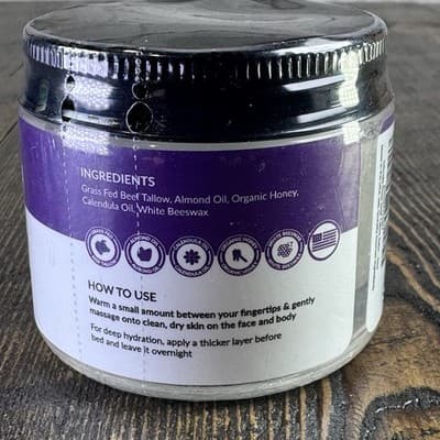Intimate Rose Beef Tallow Balm – 100% Grass-Fed Tallow & Honey Balm for Skin - Thumbnail 2
