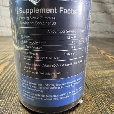 Sages Of The Ages Shilajit Gummies - Blueberry Flavor - Plant Based - - Thumbnail 5