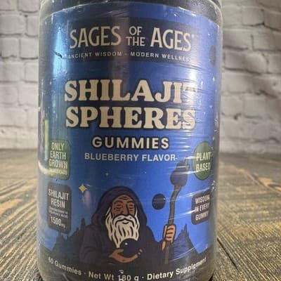 Sages Of The Ages Shilajit Gummies - Blueberry Flavor - Plant Based - - Thumbnail 2