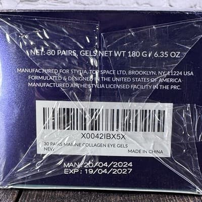 Stylia Marine Collagen Under Eye Gels Hyaluronic Acid & Vitamin C - 30 pairs - Thumbnail 9