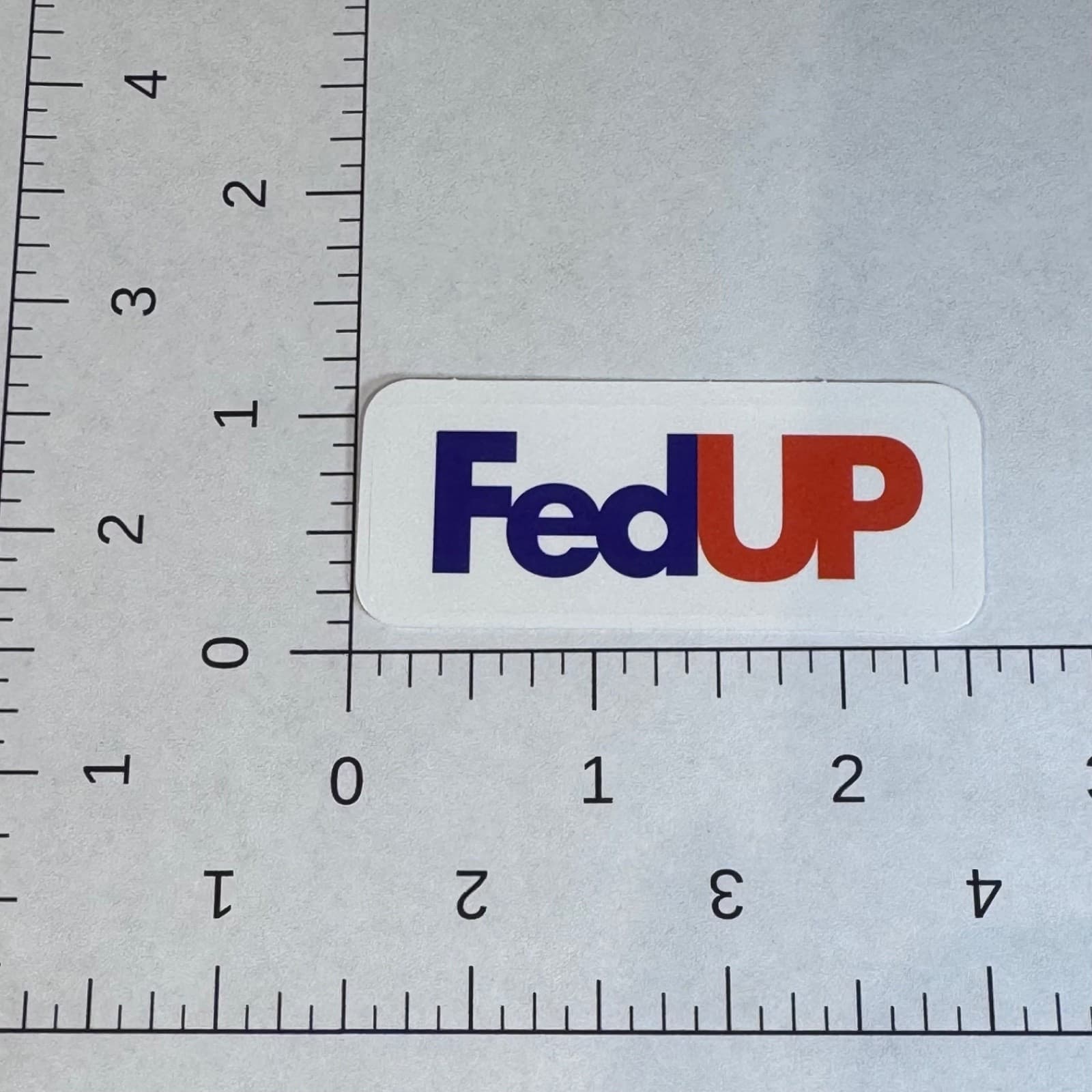 FedUp sticker 2” - water bottles hard hat lunch coolers lockers - Thumbnail 2